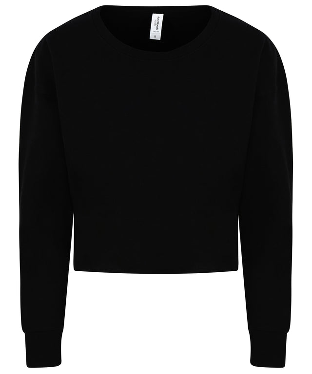 Women's Crop Sweatshirt - Deep Black