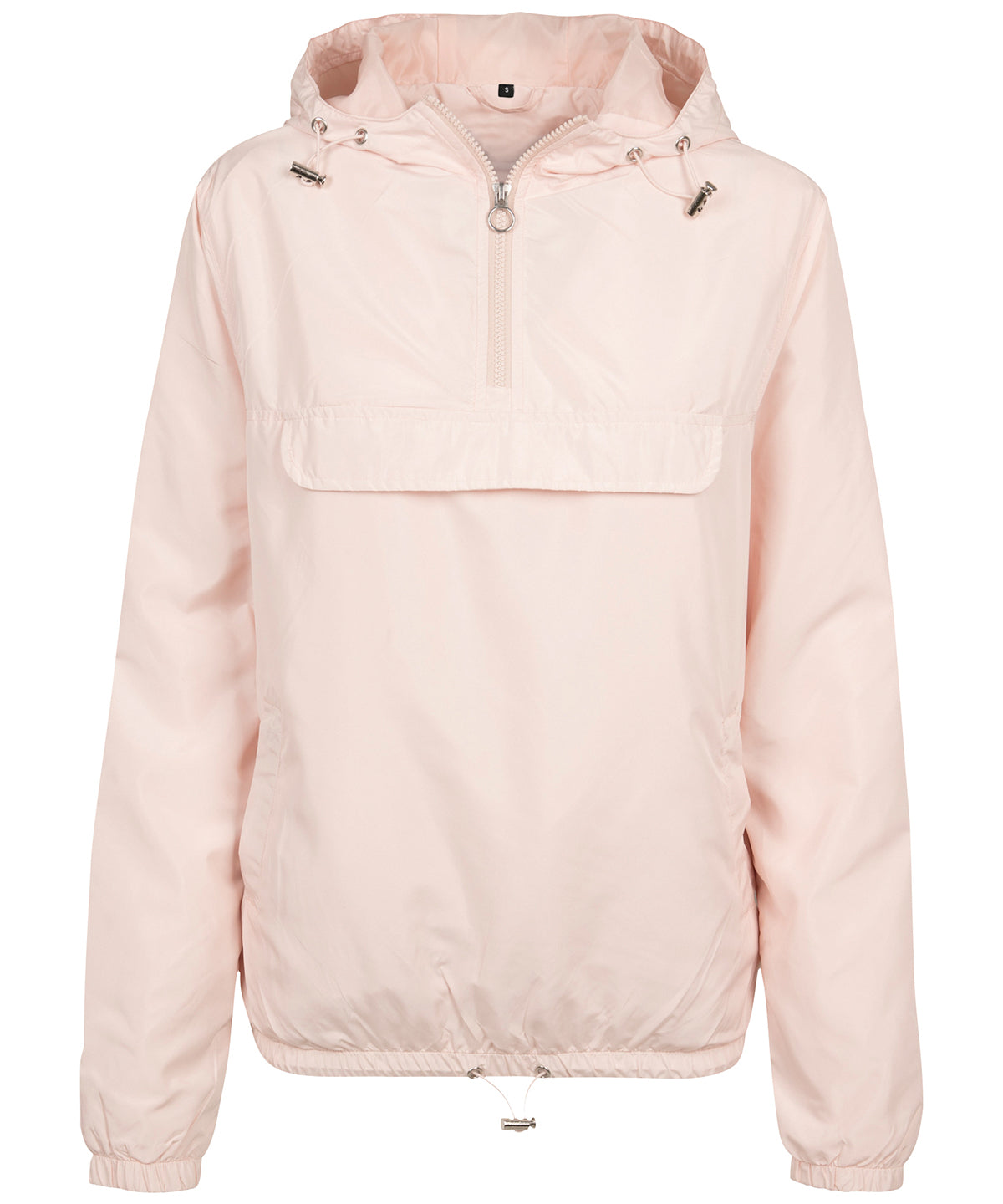 Womens Pull Over Wind Jacket - Light Pink