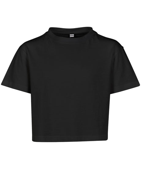 Girls Classic Cropped Tee - Black