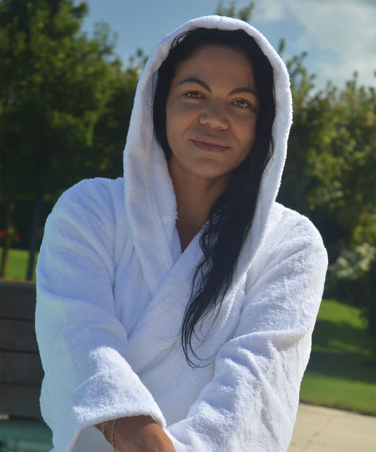 Organic Hooded Bathrobe - Rose