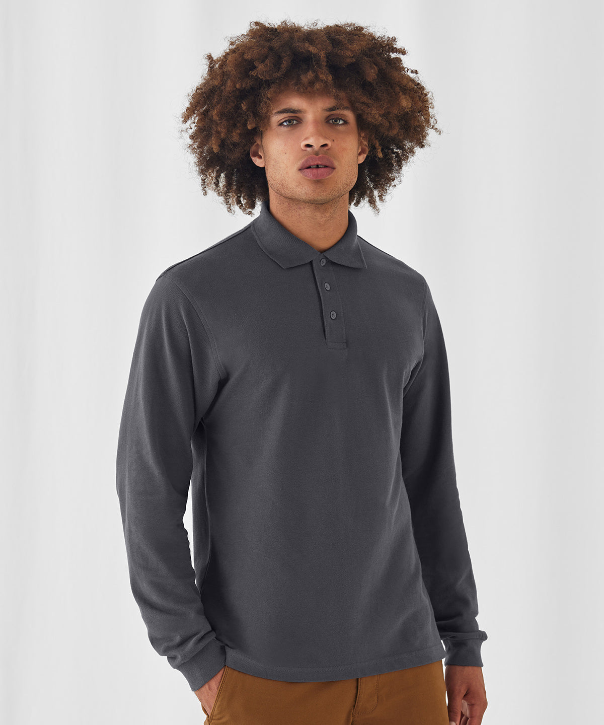 Cotton Long Sleeve Shirt - Black