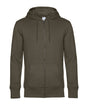 B&C KING Zipped Hood - Khaki