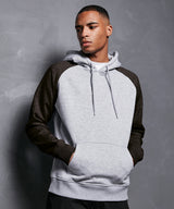 Basic Contrast Hoodie - Charcoal/Black