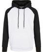 Basic Contrast Hoodie - White/Black