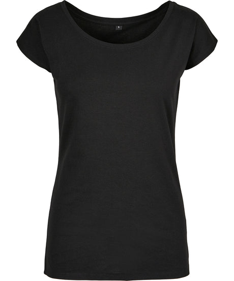 Womens Off the Shoulder Tee - Black