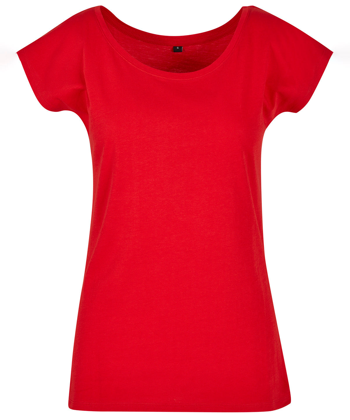 Womens Off the Shoulder Tee - City Red