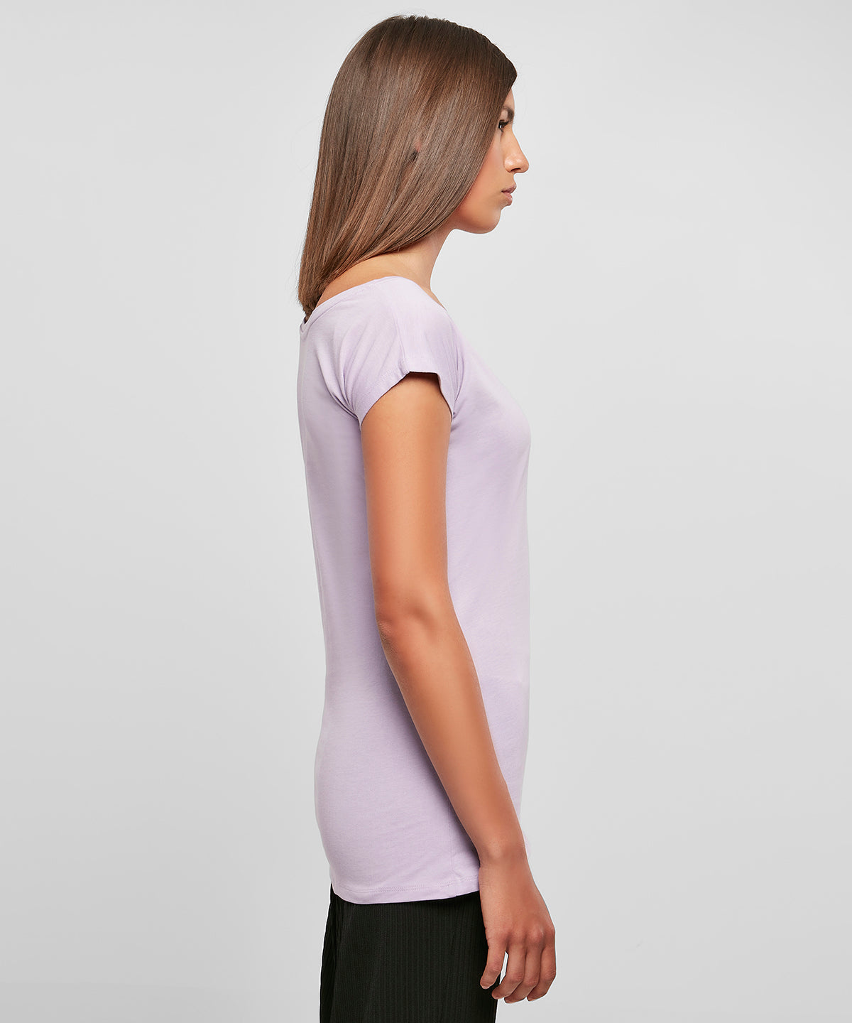 Womens Off the Shoulder Tee - Cherry