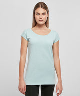 Womens Off the Shoulder Tee - Light Mint