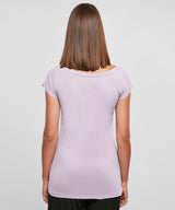 Womens Off the Shoulder Tee - Pink