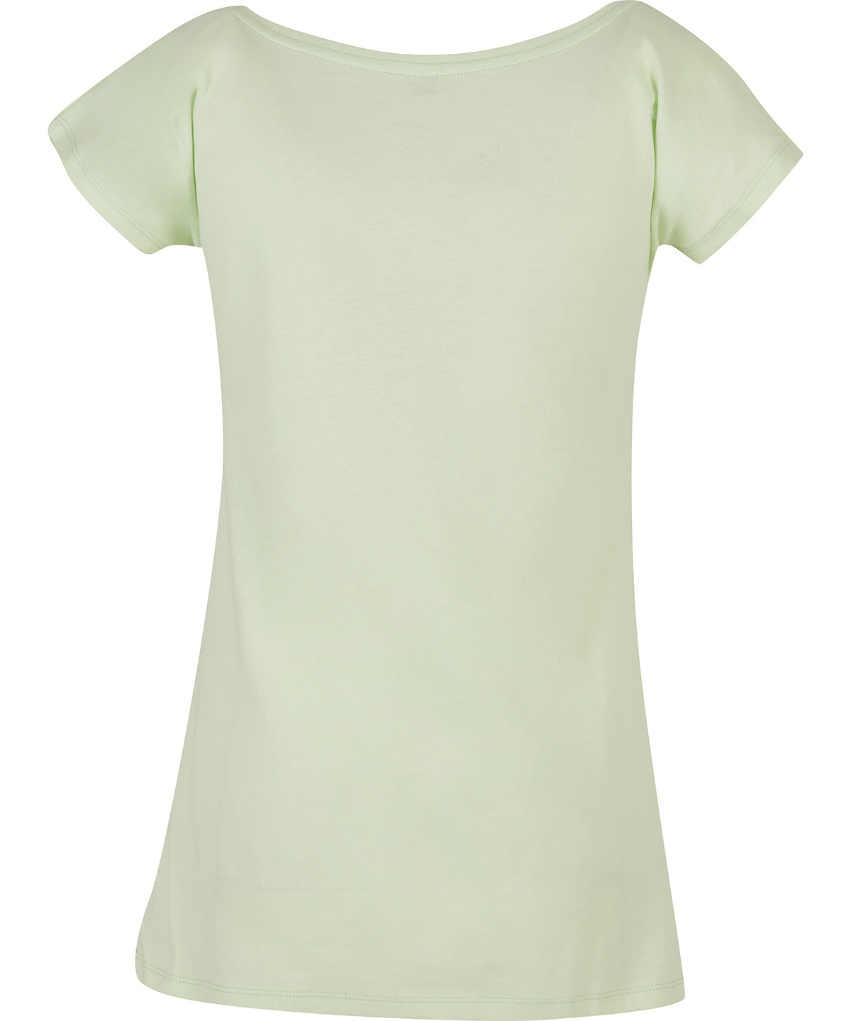 Womens Off the Shoulder Tee - Light Mint