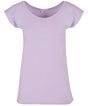 Womens Off the Shoulder Tee - Lilac