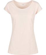 Womens Off the Shoulder Tee - Pink