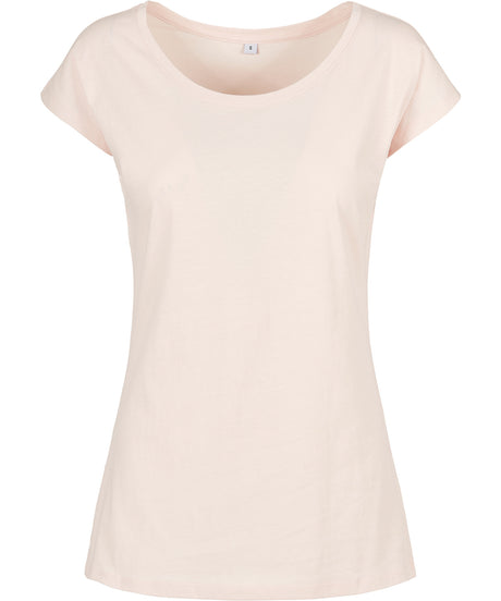 Womens Off the Shoulder Tee - Pink