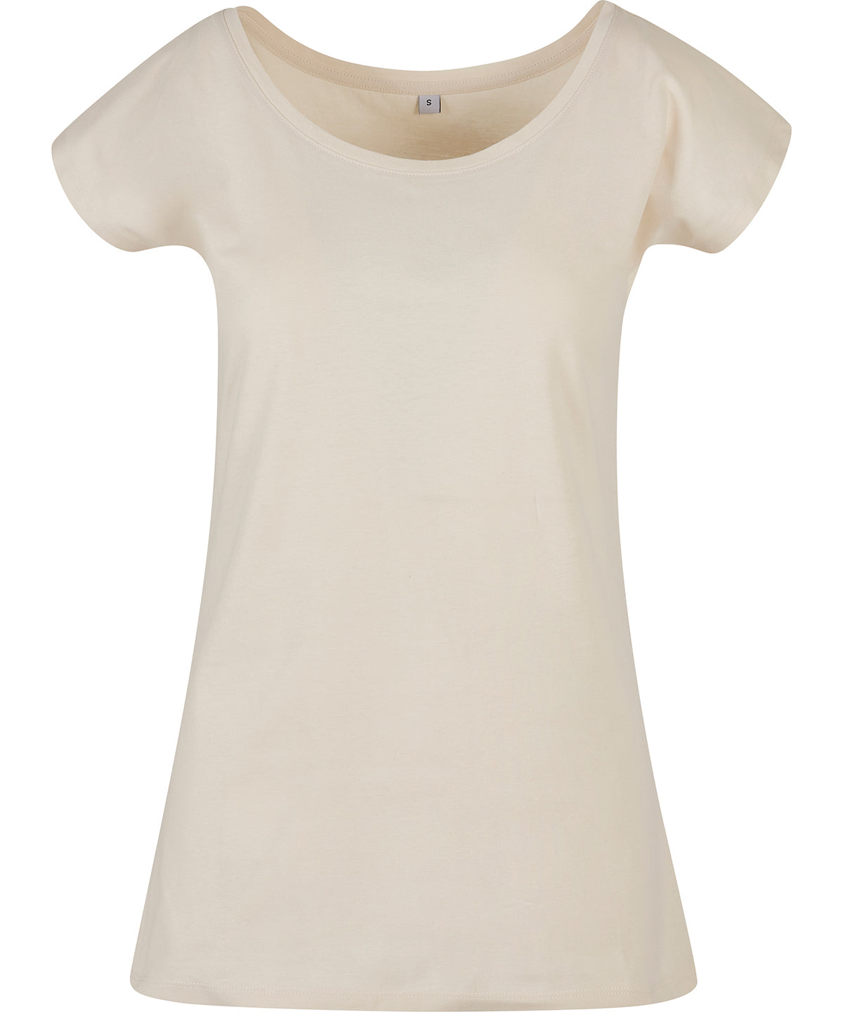 Womens Off the Shoulder Tee - Sand