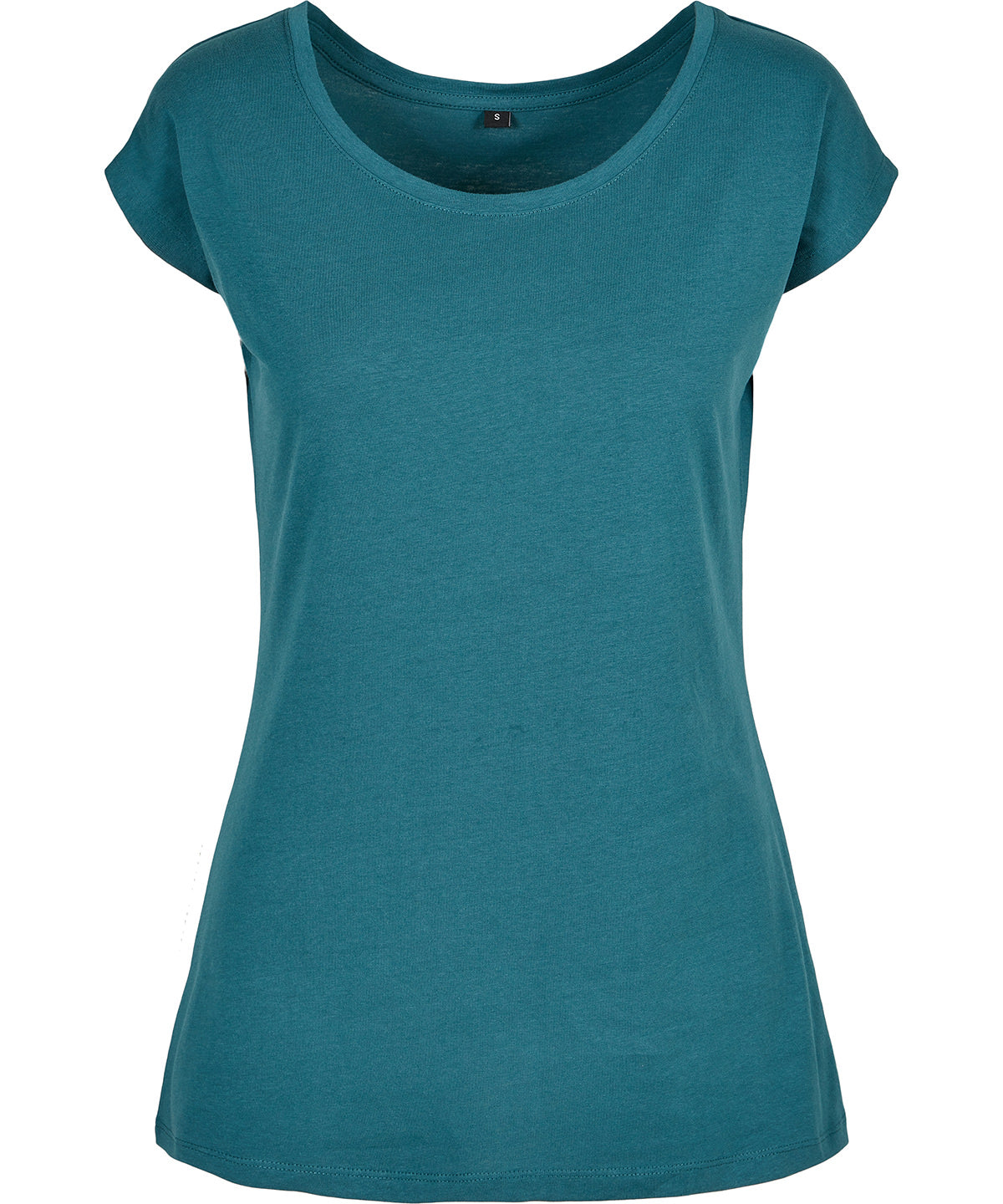 Womens Off the Shoulder Tee - Teal