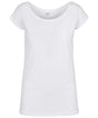 Womens Off the Shoulder Tee - White