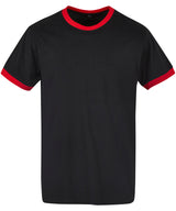 Casual Sports Tee - Black/City Red