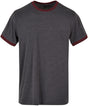 Casual Sports Tee - Charcoal/Cherry