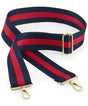 Adjustable Bag Strap - Navy/Red