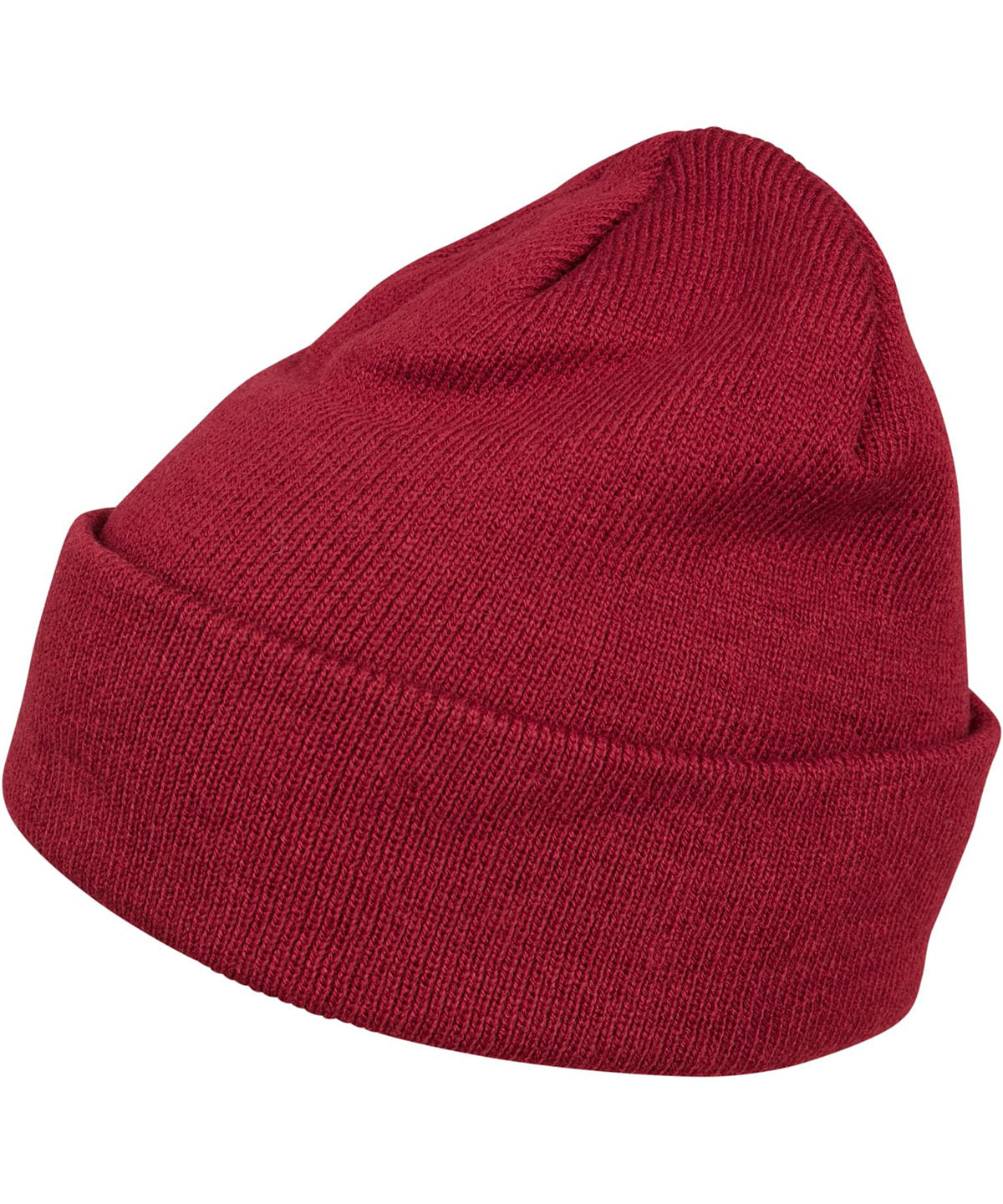 Heavy Fold Over Beanie  - Burgundy