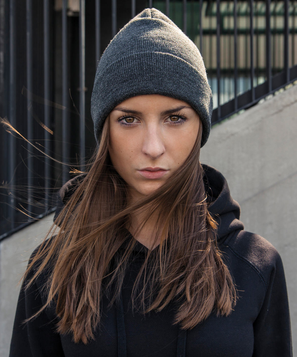 Heavy Fold Over Beanie  - Navy