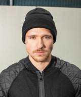 Heavy Fold Over Beanie  - Navy