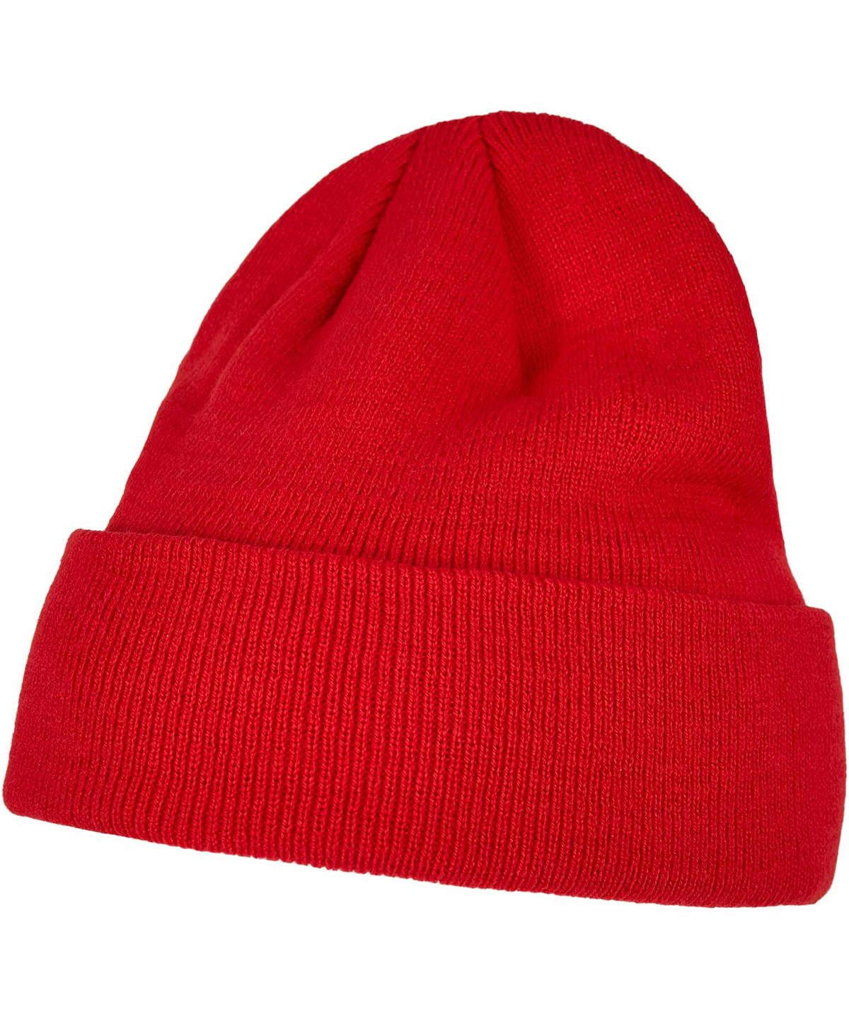 Heavy Fold Over Beanie  - Red