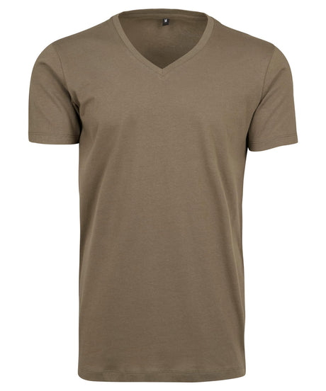 Soft and Comfortable V-Neck T-Shirt - Olive