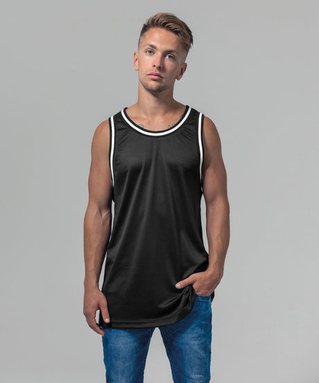 Classic Jersy Style Tank Top - White/Black