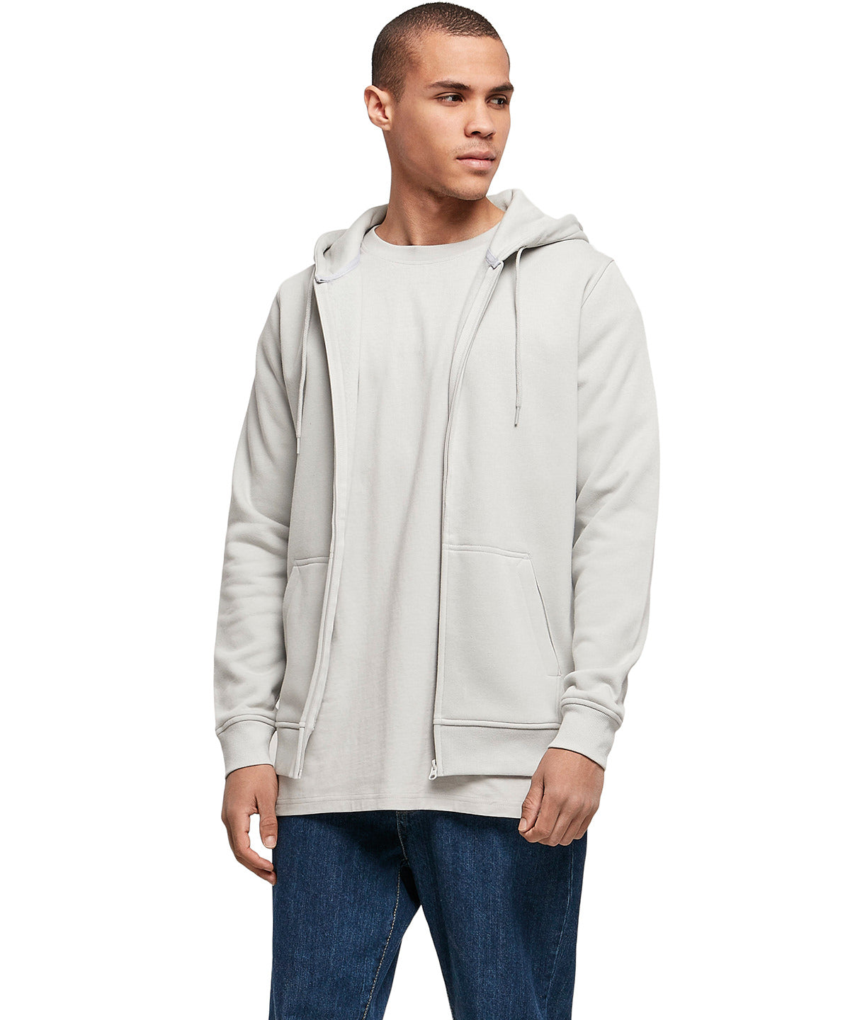 Premium Comfort  Zip Hoodie - Light Asphalt