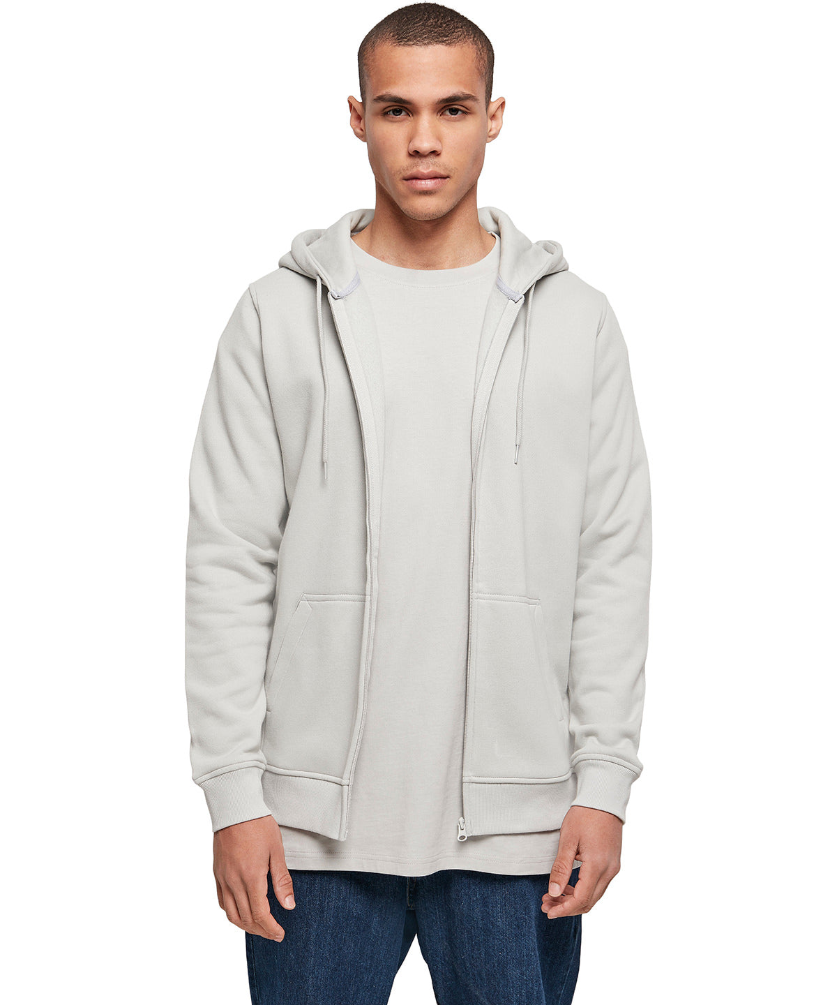 Premium Comfort  Zip Hoodie - Light Asphalt