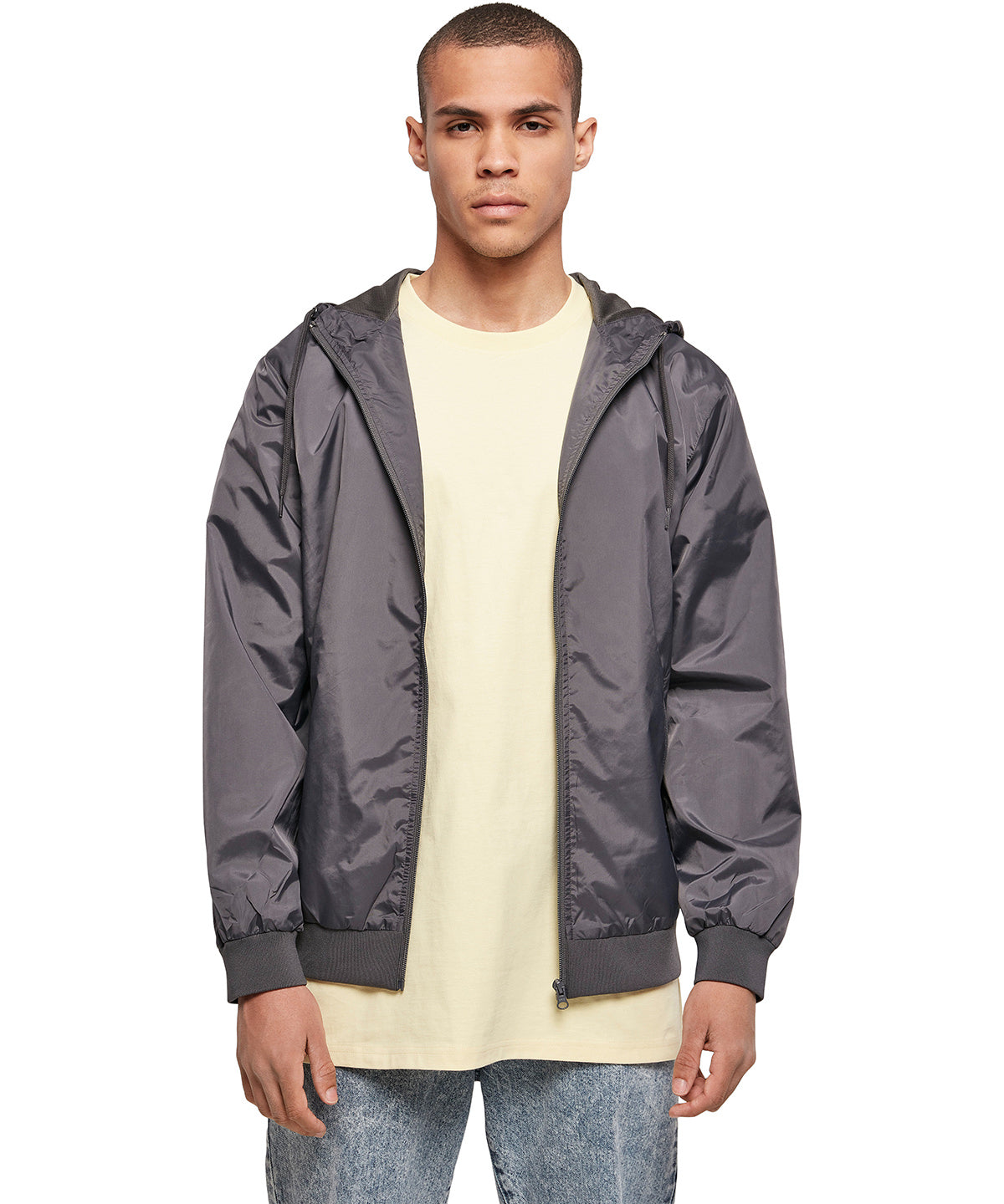 Leightweight Hooded Wind Jacket - Union Beige/Black