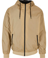 Leightweight Hooded Wind Jacket - Union Beige/Black