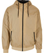 Leightweight Hooded Wind Jacket - Union Beige/Black