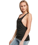 Relaxed Fit Tank Top for Women - Black