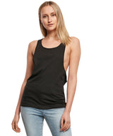 Relaxed Fit Tank Top for Women - Black