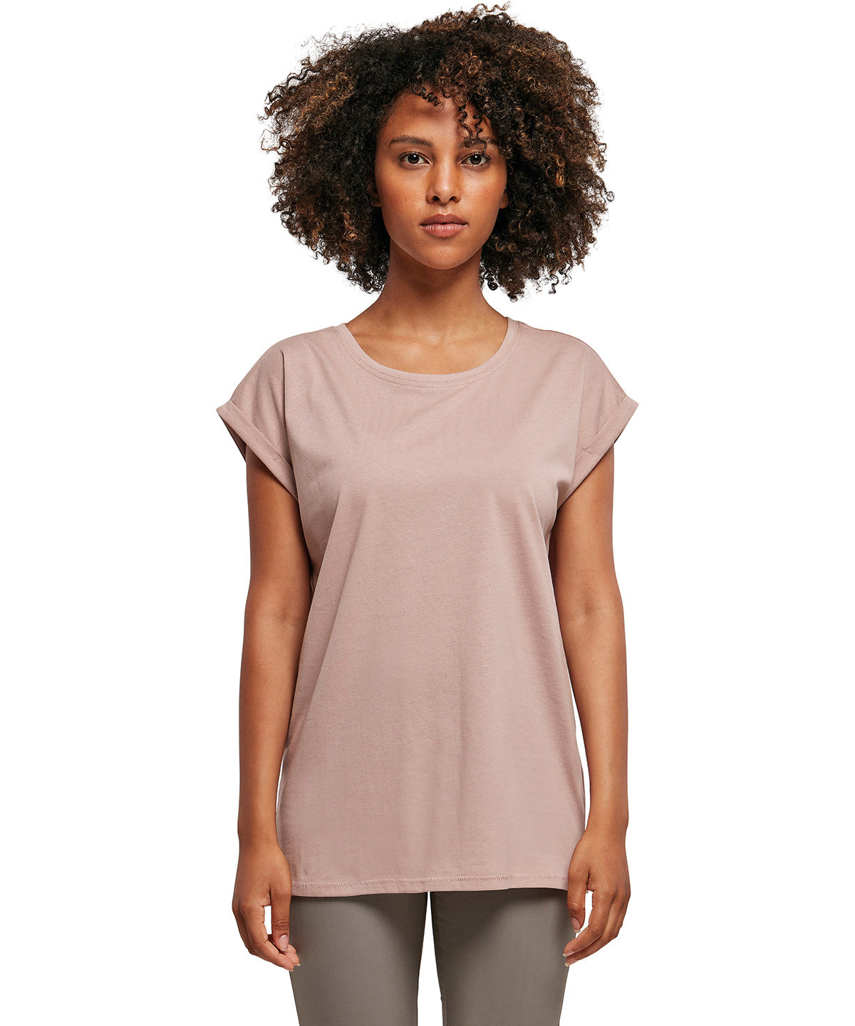 Womans Causal Tee - Pale Leaf