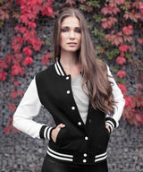 Women's Zip-Up Jacket - Black/HeatherGrey