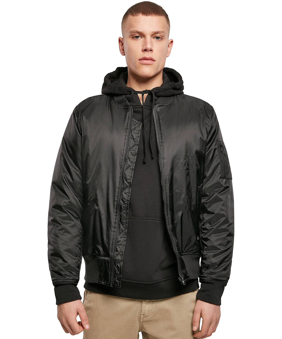 Classic Bomber Jakcet  - Black