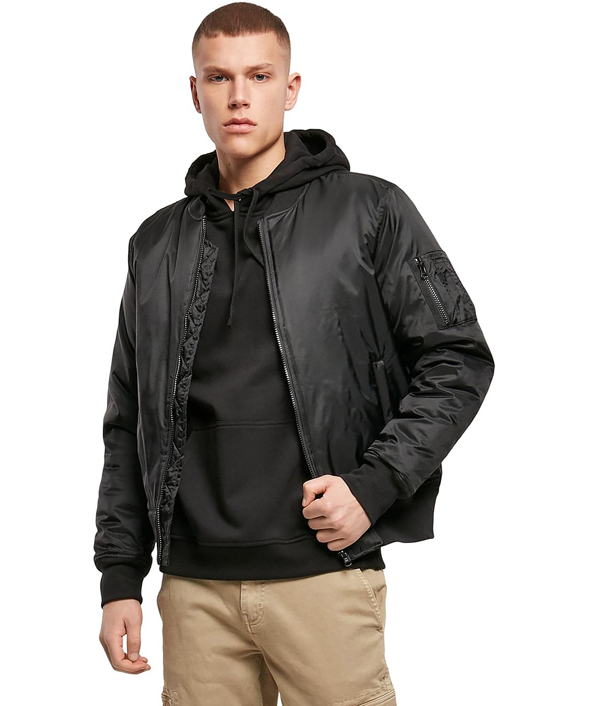 Classic Bomber Jakcet  - Black