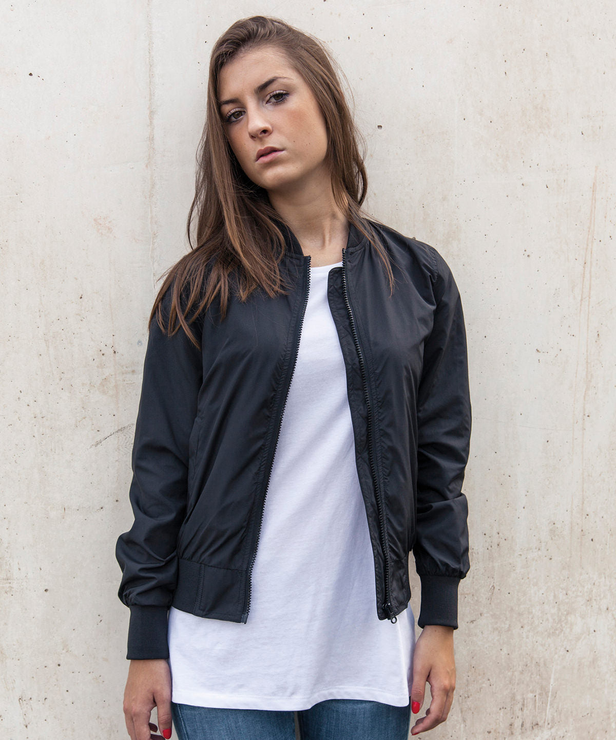 Womens Bomber Jacket - Black