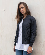 Womens Bomber Jacket - Black