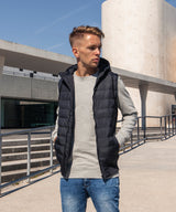 Casual Lightweight Padded Gilet  - Black/Black