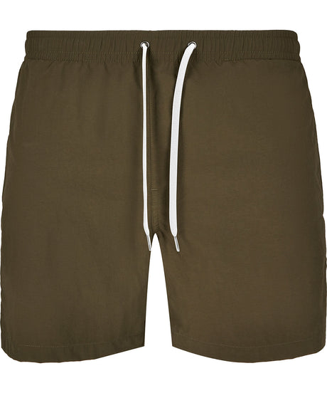 Basic Swim Shorts  - Olive