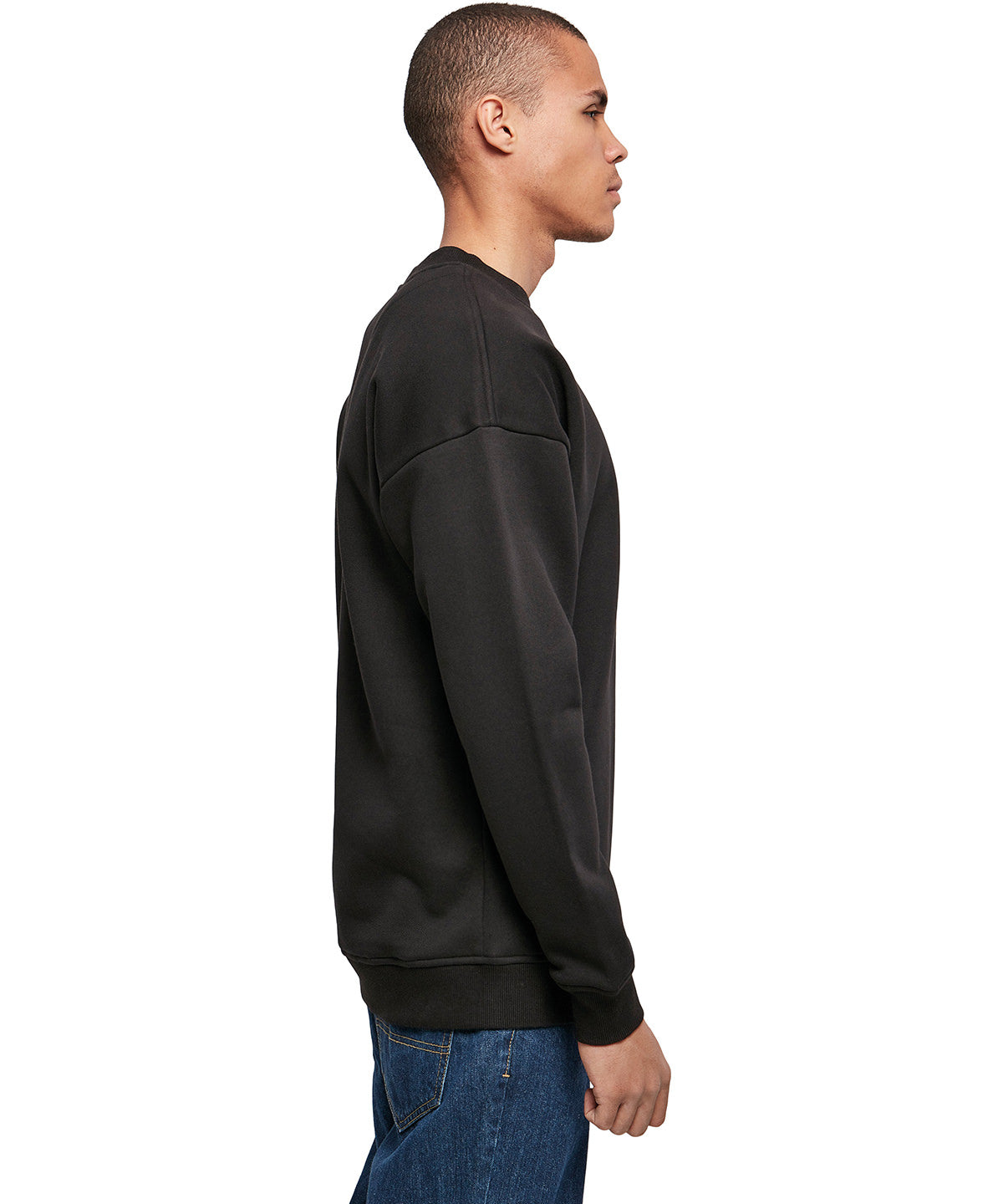 Basic Crew Neck Sweatshirt - Black