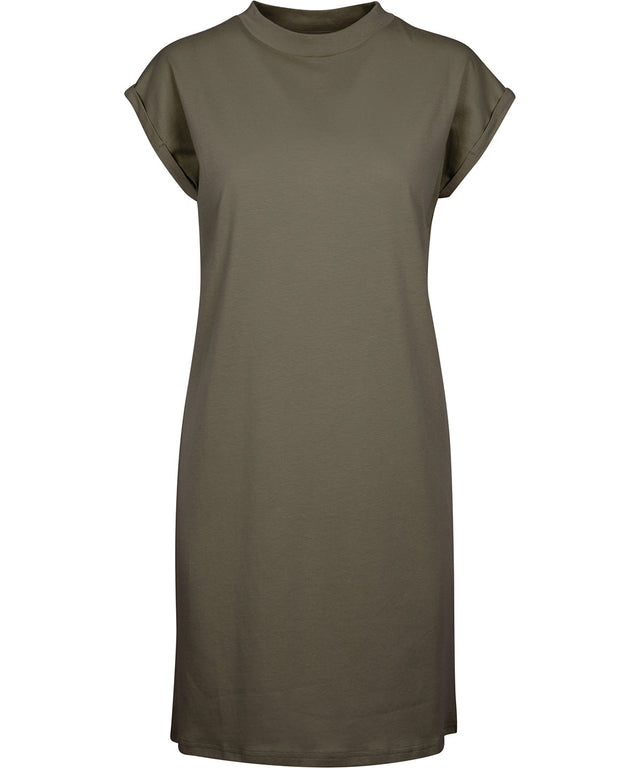 Womans T-Shirt Dress - Olive