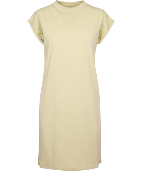 Womans T-Shirt Dress - Soft Yellow