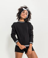 College Sweatshirt for Women - Black/White