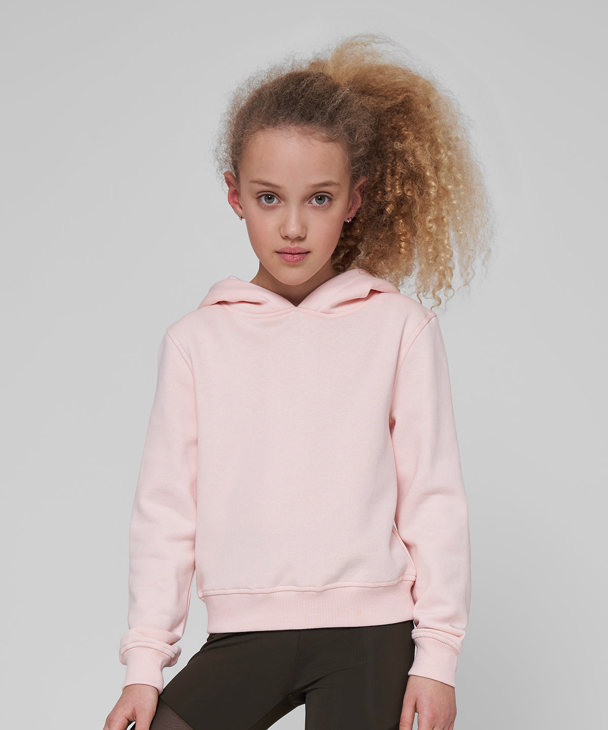 Girls Cropped Comfort Hoodie - Black