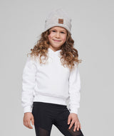 Girls Cropped Comfort Hoodie - Heather Grey